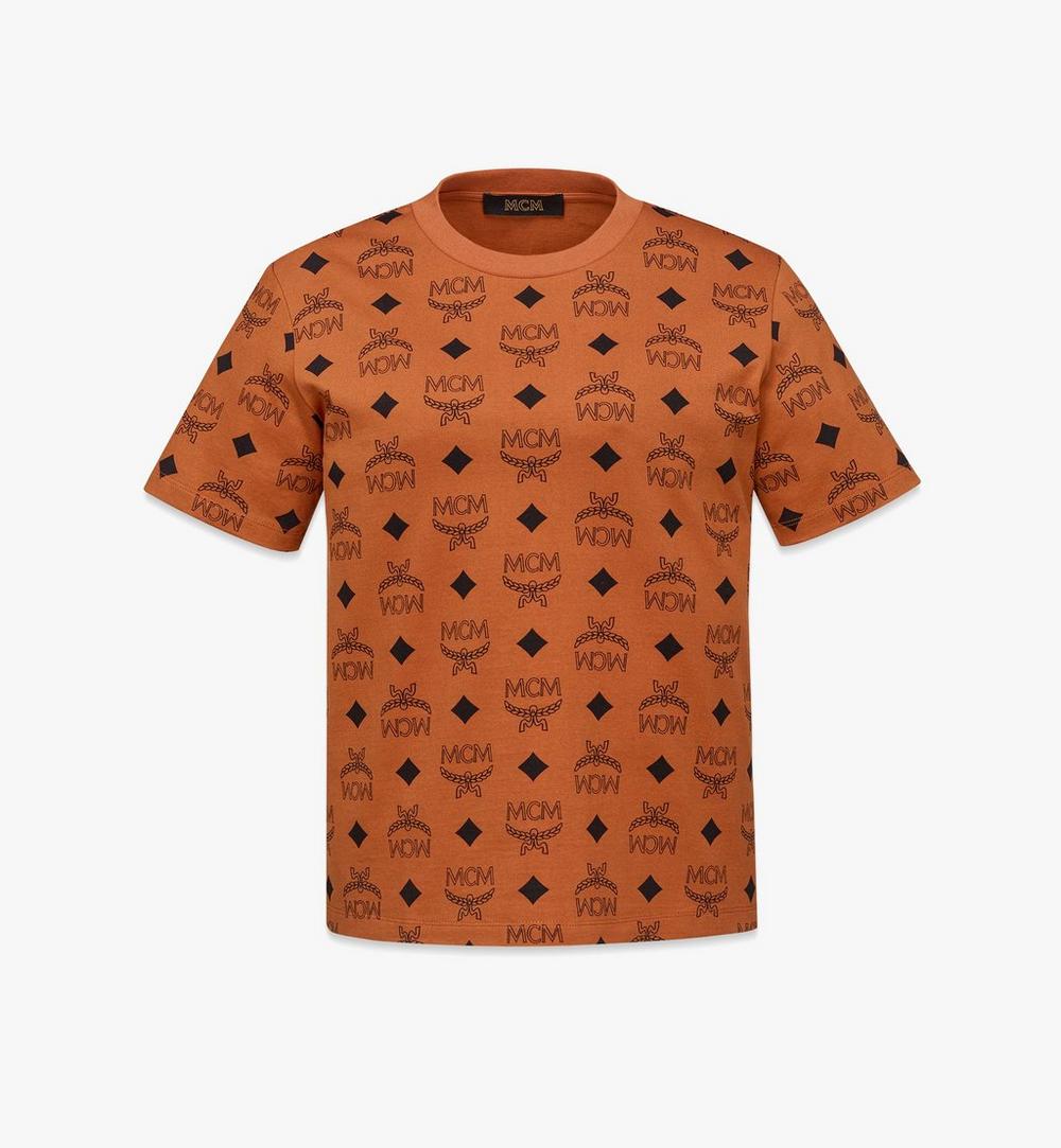 Maxi Monogram Print T-Shirt in Organic Cotton 1 Maxi Monogram Print T-Shirt in Organic Cotton 1